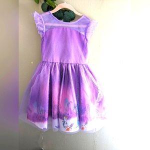 Disney Store-Frozen 2 characters *girl's fantasy dress,sz 5/6*,purple, sparkly.